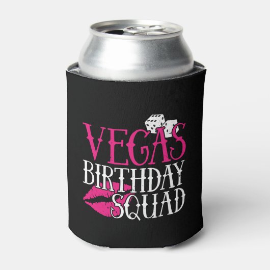 Vegas Birthday Party Group Gift Vegas Squad Dosenkühler (Kanne Vorderseite)