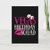 Vegas Birthday Party Group Gift Vegas Squad Karte (Vorderseite)