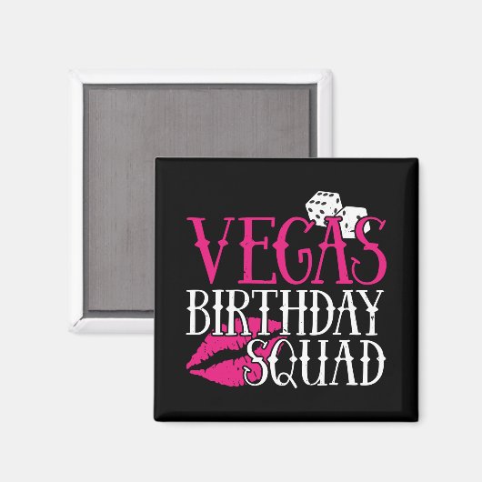 Vegas Birthday Party Group Gift Vegas Squad Magnet (Vorderseite/Rückseite)