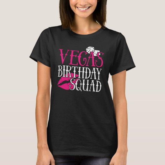 Vegas Birthday Party Group Gift Vegas Squad T-Shirt (Vorderseite)