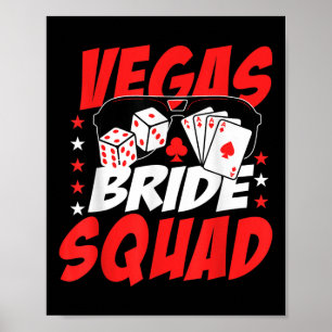 Vegas Bride Squad Wedding Junggeselinnen-Abschied Poster