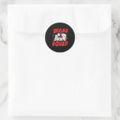Vegas Bride Squad Wedding Junggeselinnen-Abschied Runder Aufkleber (Tasche)