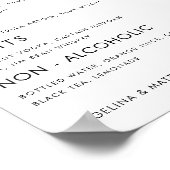 Vegas Casino Betrunken in der Liebe Hochzeit Bar u Poster (Ecke)