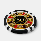 Vegas Casino Chip Red & Black (Einzeln)