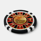 Vegas Casino Chip Red & Black (Einzeln)