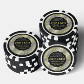 Vegas Casino Gold Silver Wedding Vielen Dank für I Pokerchips (Stapel)