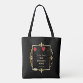 Vegas Casino Great Gatsby Bachelorette Wochenende Tasche (Rückseite)