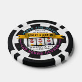 Vegas Casino Hochzeit in Urlaubsort Save the Date Pokerchips (Einzeln)
