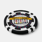 Vegas Casino Hochzeit in Urlaubsort Vielen Dank Pokerchips (Einzeln)