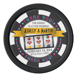 Vegas Casino Hochzeit in Urlaubsort Vielen Dank Pokerchips