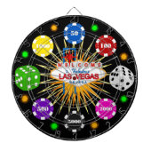 Vegas Casino Night Dartboard Dartscheibe (vorne)
