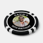 Vegas Casino Party Favor Black & White Photo Pokerchips (Einzeln)