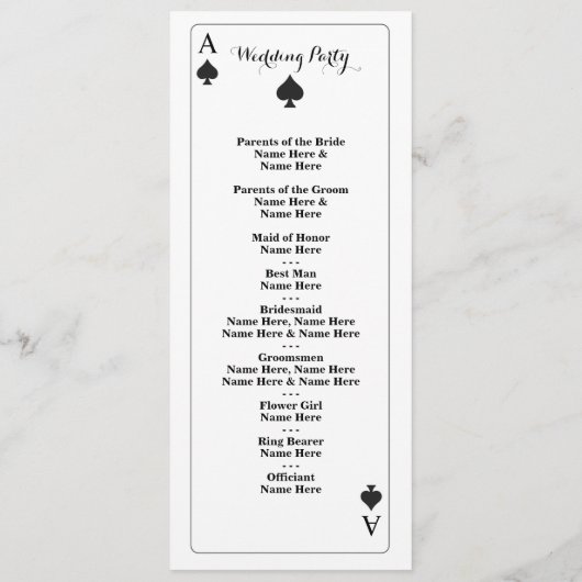 Vegas Casino Spades Spielplatze Programm (Rückseite)