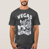 Vegas Casino Spielautomat Jackpot Gewinner des Nie T-Shirt (Vorderseite)