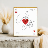 Vegas-Casino-Spielkarten-Karten & Geschenke-Schild Poster