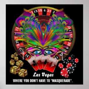 Vegas Casino Stil Bitte Anmerkungen anzeigen Poster