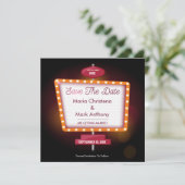 Vegas Casino Themed Ankündigung Datum freihalten (Stehend Vorderseite)