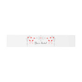 Vegas Cupid's Hearts Diamond Wedding Einladungsbanderole (Flach)