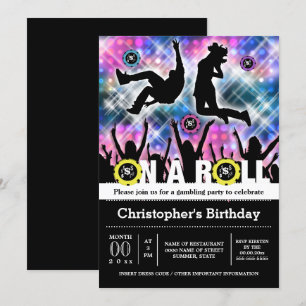 Vegas Diskothek Spielverein Party-Szene Einladung