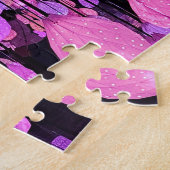 Vegas farbige schwebende Regentropfen Puzzle (Seite)
