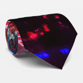 Vegas Flamingo night lights Neck Krawatte (Gerollt)