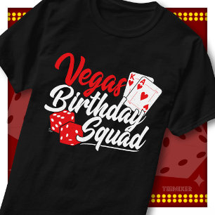 Vegas Geburtstagsgruppe Casino Party Matching Grup T-Shirt