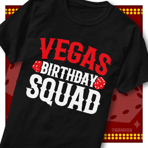 Vegas Geburtstagsgruppe Casino Würfel Gruppe Party T-Shirt