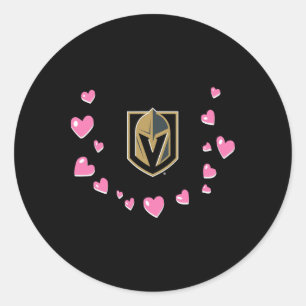 Vegas Golden Knights Valentine Liebe Offiziell Liz Runder Aufkleber