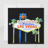 Vegas-Graduierungsparteien Einladung (Rückseite)