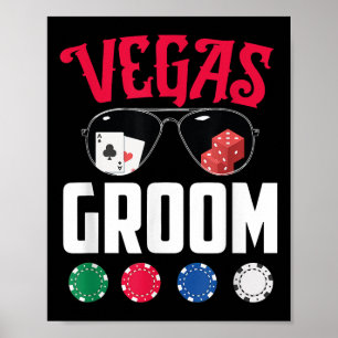 Vegas Groom Bride Verlobung Vegas Bachelorette Pa Poster