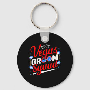 Vegas Groom Squad Vegas Bachelor Party Verheiratet Schlüsselanhänger