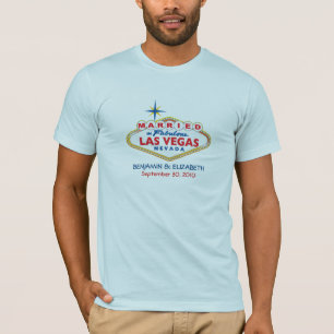 Vegas Hochzeit in Urlaubsort Mens T - Shirt
