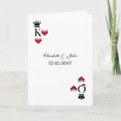 Vegas Hochzeit Rsvp Karten (Vorderseite)