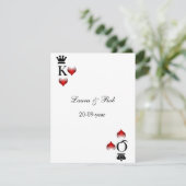 Vegas Hochzeit Rsvp Karten (Stehend Vorderseite)