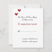 Vegas Hochzeit Rsvp Karten (Rückseite)
