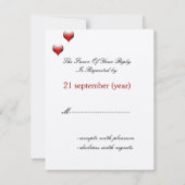 Vegas Hochzeit Rsvp Karten (Rückseite)