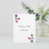 Vegas Hochzeit Rsvp Karten (Stehend Vorderseite)