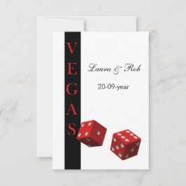 Vegas Hochzeit rsvp Karten Standard 3,5 x 5