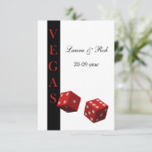 Vegas Hochzeit rsvp Karten Standard 3,5 x 5 (Stehend Vorderseite)