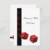 Vegas Hochzeit rsvp Karten Standard 3,5 x 5 (Vorne/Hinten)