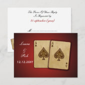 Vegas Hochzeit rsvp Standard 3,5 x 5 Karte (Vorne/Hinten)
