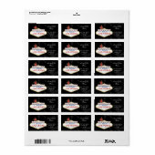 Vegas Hochzeit ,Rücksendesiegel Adressaufkleber (Vorne)