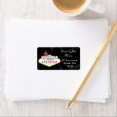 Vegas Hochzeit ,Rücksendesiegel Adressaufkleber (Insitu)