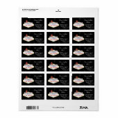 Vegas Hochzeit ,Rücksendesiegel Adressaufkleber (Vorne)