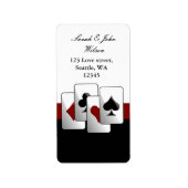 Vegas Hochzeit ,Rücksendesiegel Adressaufkleber (Vorne)