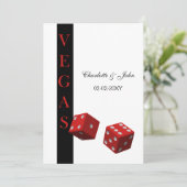 Vegas Hochzeit speichern Sie das Datum Ankündigung (Stehend Vorderseite)