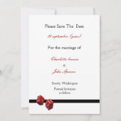 Vegas Hochzeit speichern Sie das Datum Ankündigung (Rückseite)