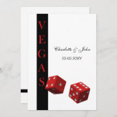 Vegas Hochzeit speichern Sie das Datum Ankündigung (Vorne/Hinten)