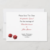 Vegas Hochzeit speichern Sie das Datum Ankündigung (Rückseite)