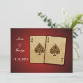 Vegas Hochzeit speichern Sie das Datum Ankündigung (Stehend Vorderseite)